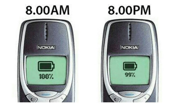 battery life nokia 3310